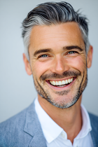 Head and shoulders 40 year old man